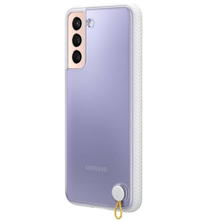 Etui Samsung Hard-Cover Clear Protective Białe do Galaxy S21+ (EF-GG996CWEGWW)