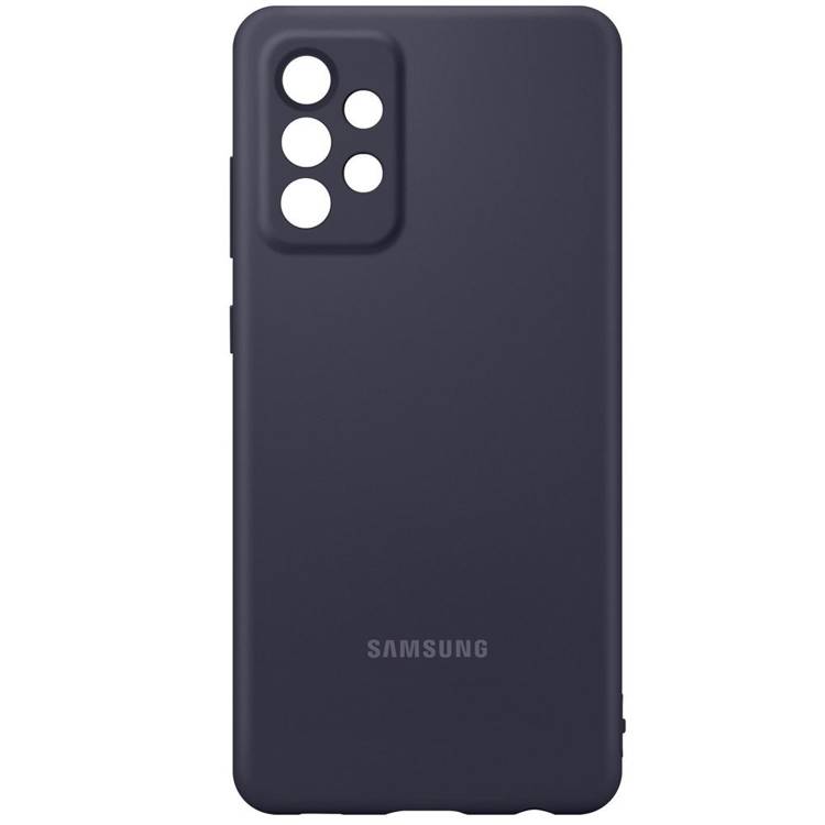 Etui Samsung Silicone Cover Czarny do Galaxy A72 (EF-PA725TBEGWW)
