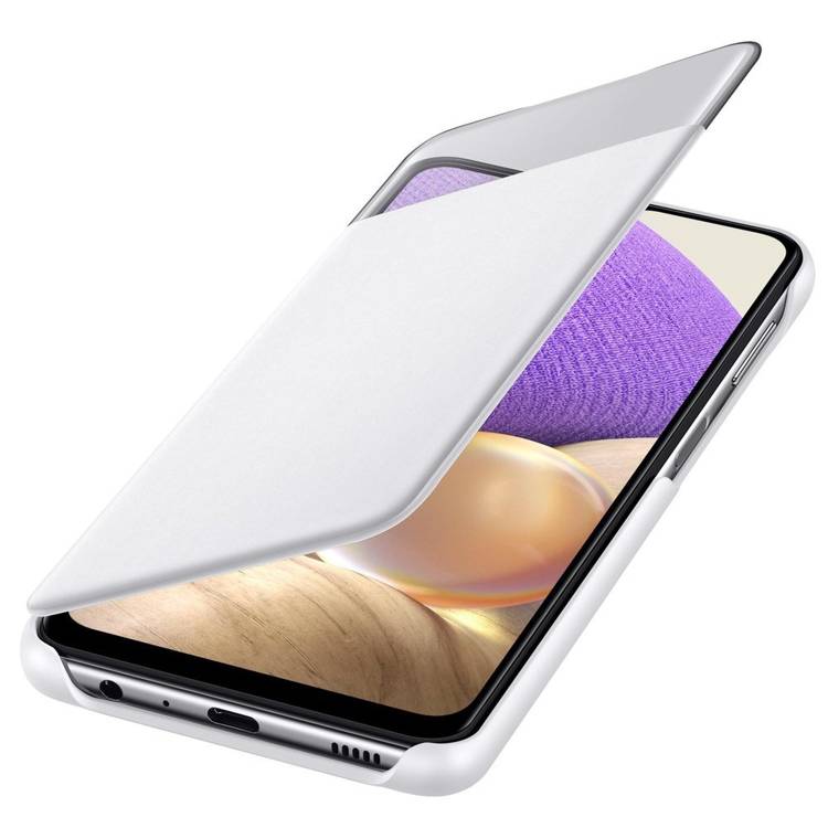 Etui Samsung Smart S View Wallet Cover Białe do Galaxy A32 (EF-EA325PWEGEE)