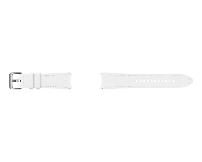Pasek Samsung Hybrid Leather 20mm M/L Biały (ET-SHR89LWEGEU)