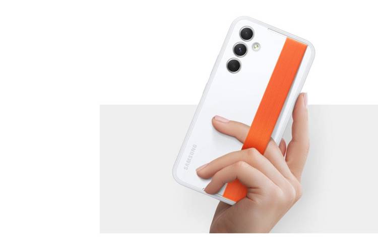 Samsung Etui Haze Grip Case Biały do Galaxy A54 5G (EF-XA546CWEGWW)