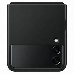 Etui Samsung Leather Cover Czarny do Galaxy Z Flip3 5G (EF-VF711LBEGWW)